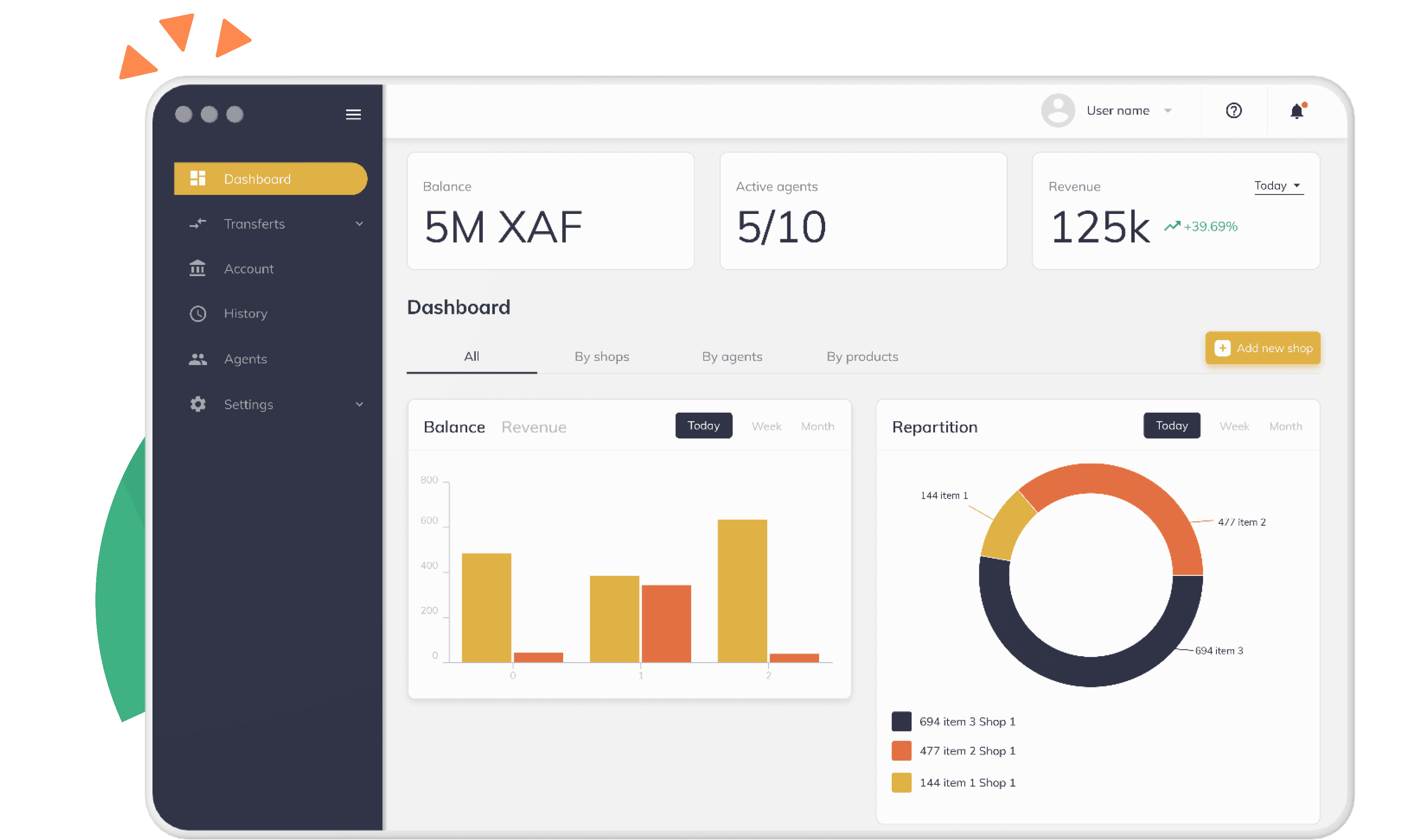 diool dashboard for all businesses