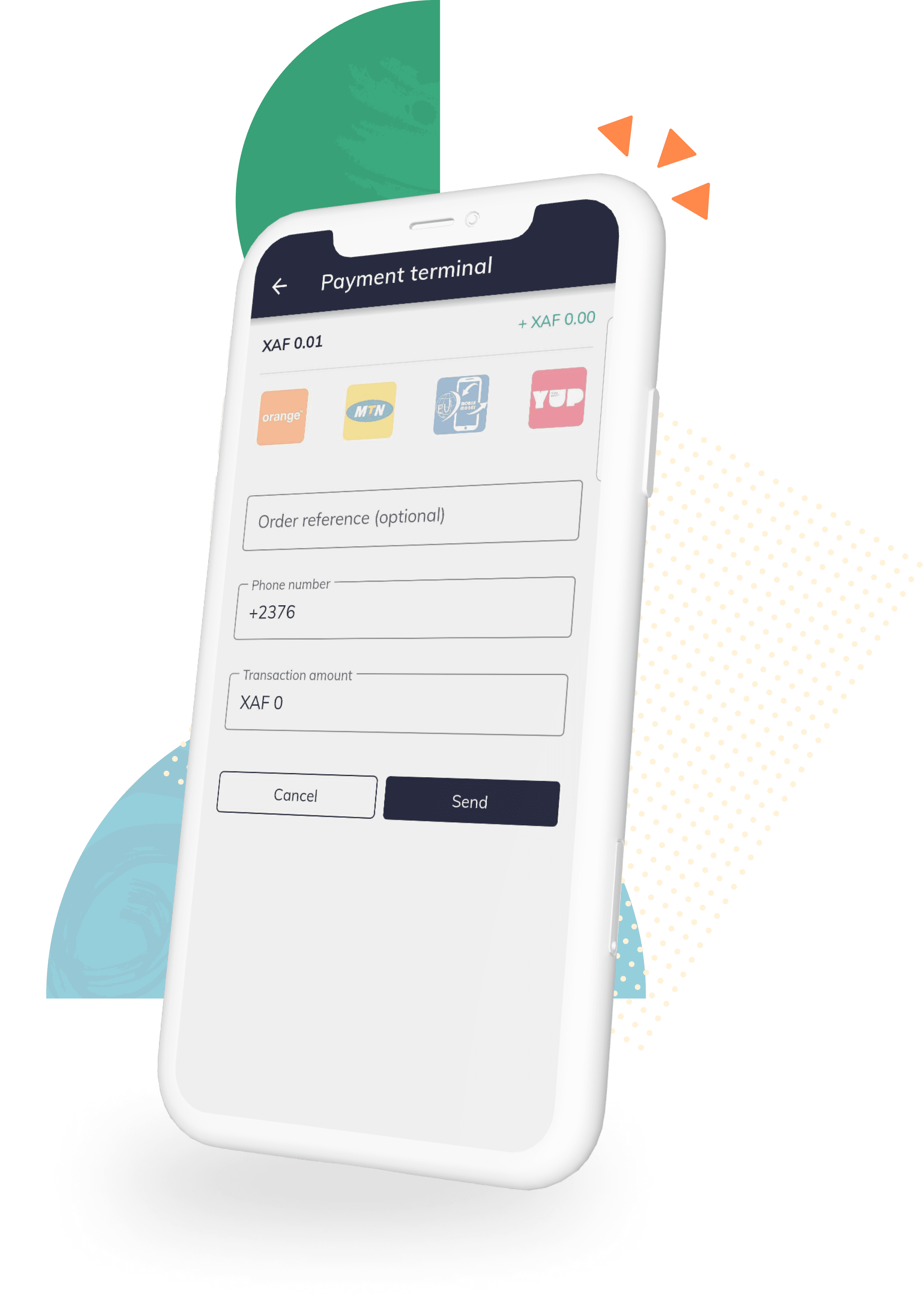 diool app as a mean to accept all types of payments: Orange Money, MTN momo, YUP, Express Union, Visa, Mastercard diool permet d'accepter tout type de paiement : Orange Money, MTN momo, YUP, Express Union, Visa, Mastercard